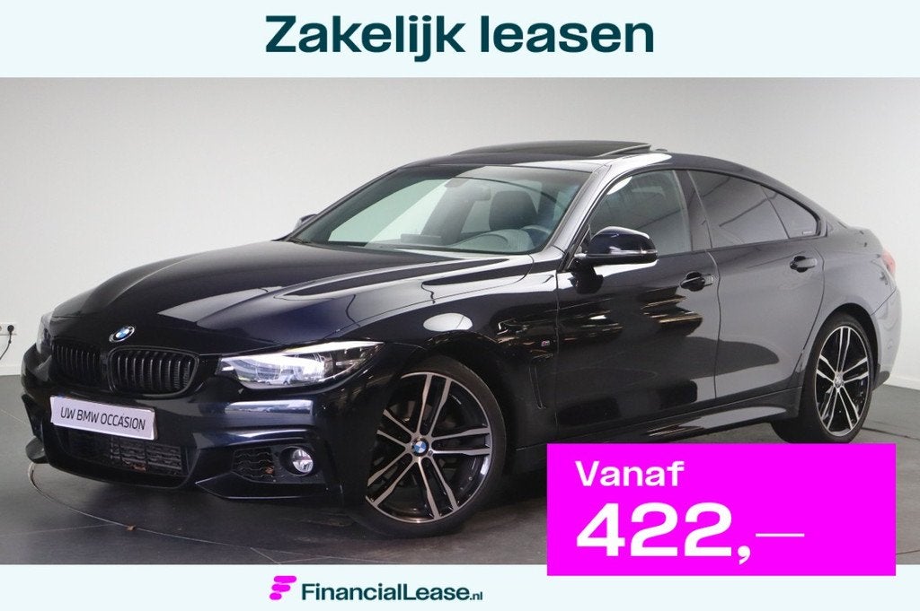 BMW 4 Serie Gran Coupé 418i Executive M Sport Automaat / Sc, Automaat, Gebruikt, Metallic lak, Met garantie (alle)