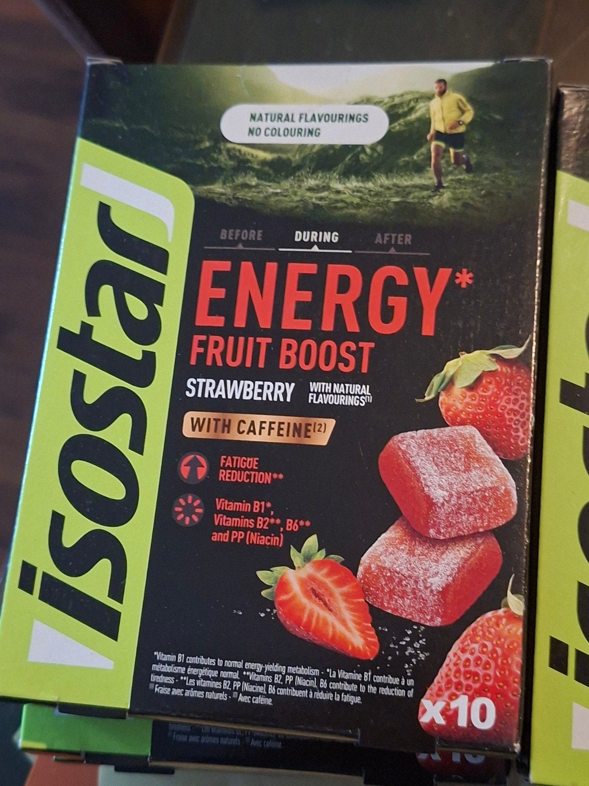 Isostar Energy Fruit Boost Aardbei met Cafeïne (10 stuks), Verzenden, Nieuw, Overige typen