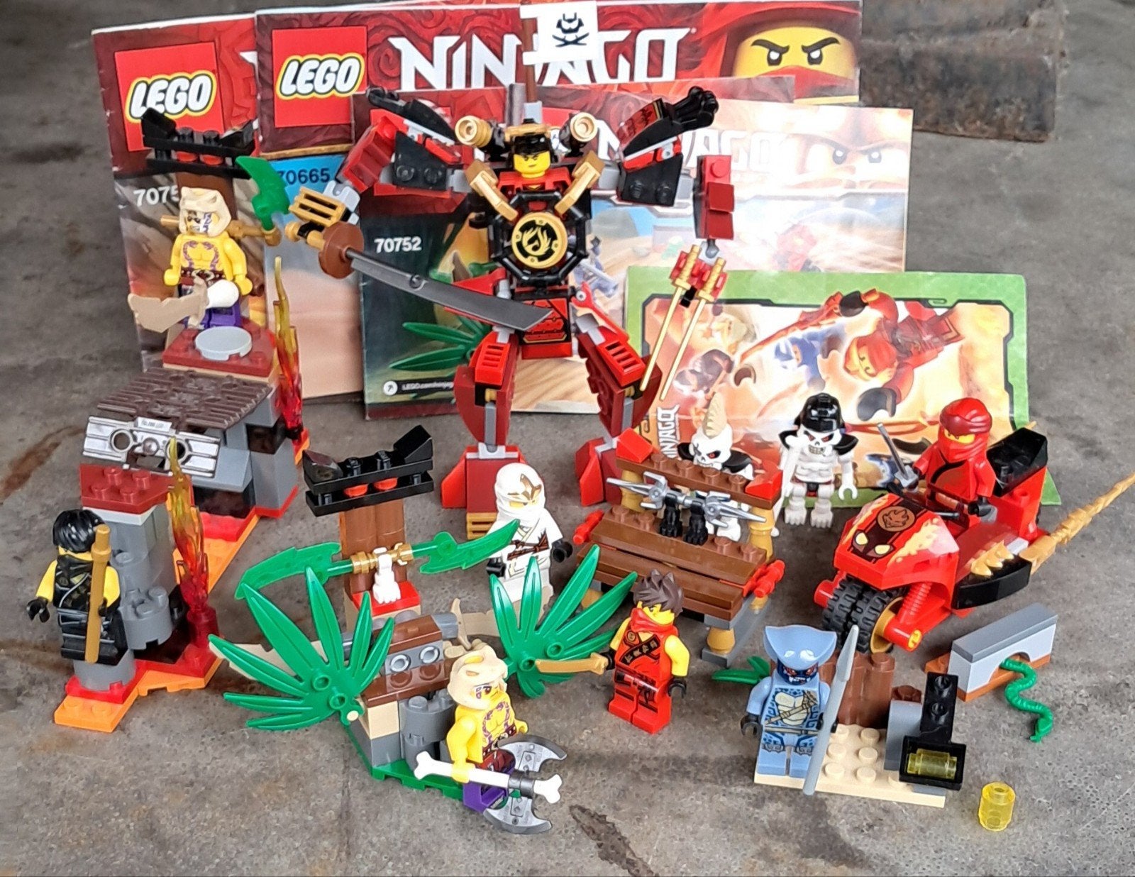 5 LEGO Ninjago sets met instructieboekjes, Ophalen of Verzenden