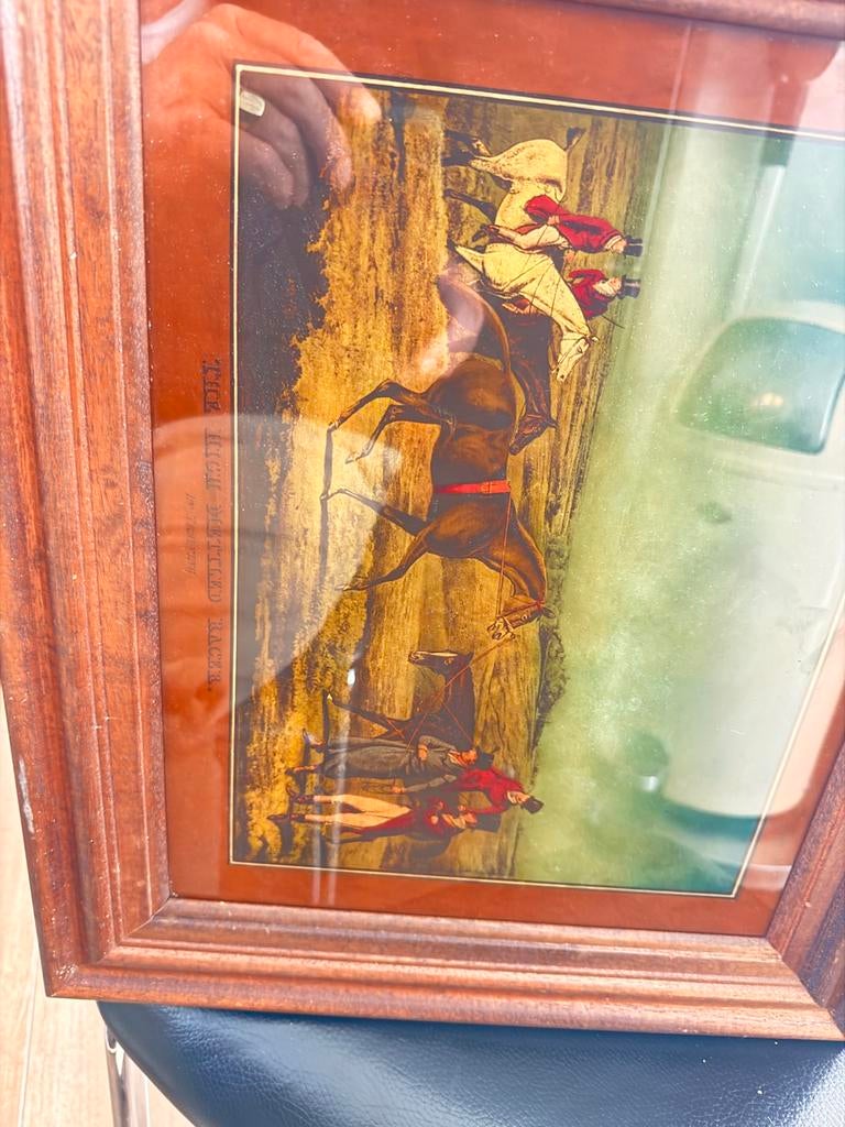 Hand beschilderd glas, Antiek en Kunst, Ophalen of Verzenden, Overige technieken