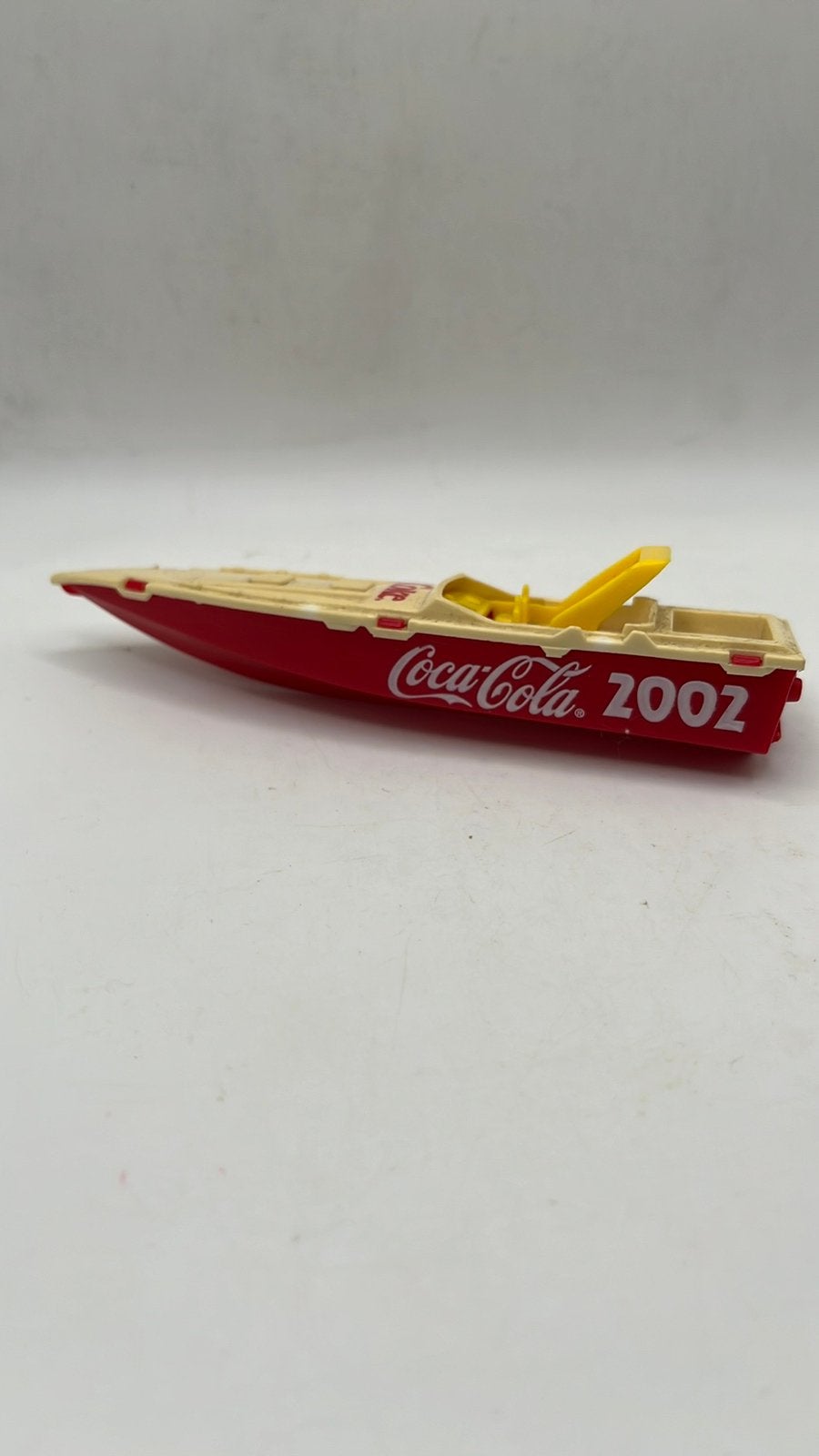 Coca Cola miniatuur reclame speedboot 2002., Ophalen of Verzenden, Gebruikt
