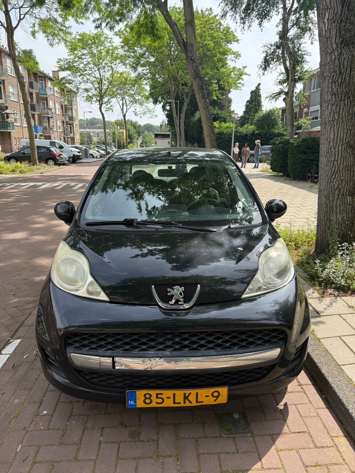 Peugeot 107 1.0 12V 5DR 2010 Zwart, Ophalen of Verzenden, Zo goed als nieuw, Zwart