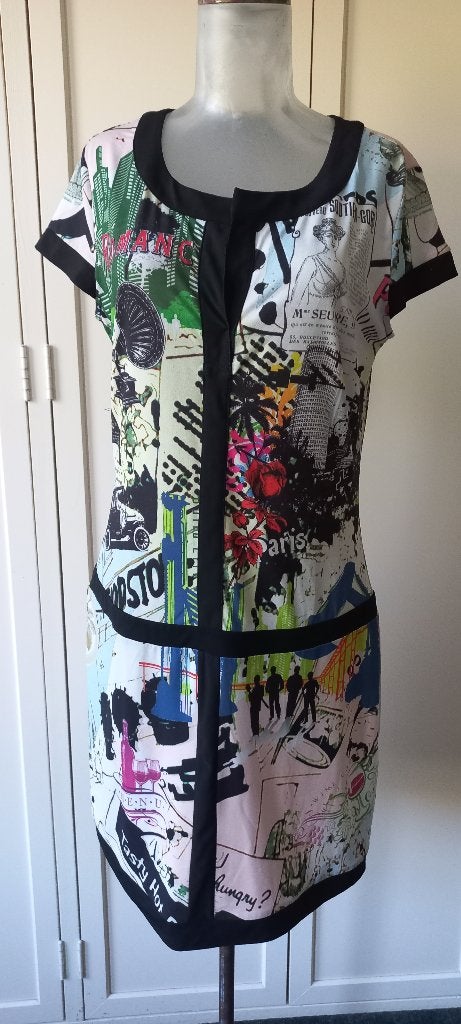 Etoile du Monde zomerjurkje maat 4/40 zgan, Kleding | Dames, Maat 38/40 (M), Meerkleurig, Etoile Du Monde, Ophalen of Verzenden