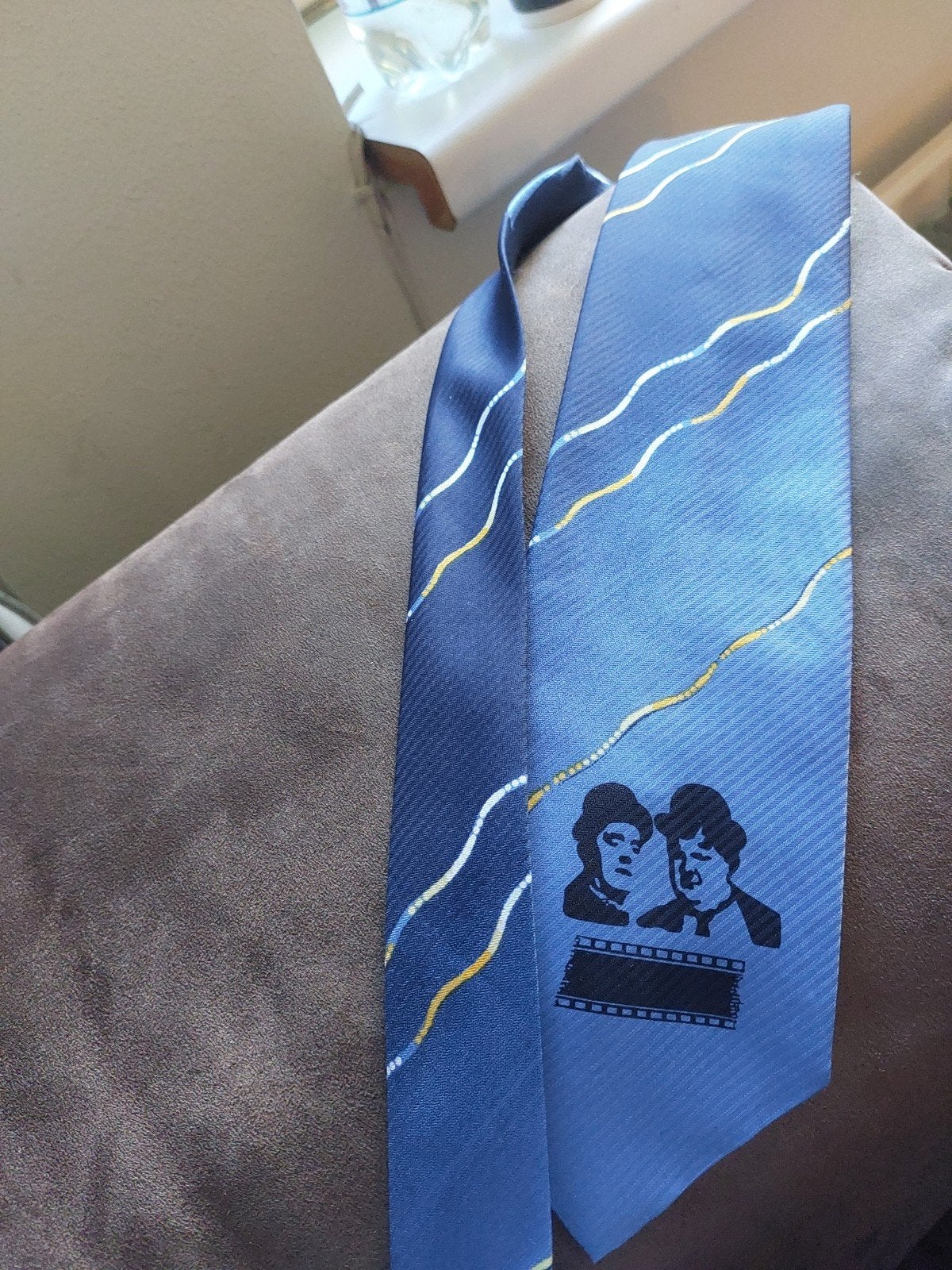 Laurel en Hardy stropdas, Ophalen of Verzenden, Nieuw, Blauw
