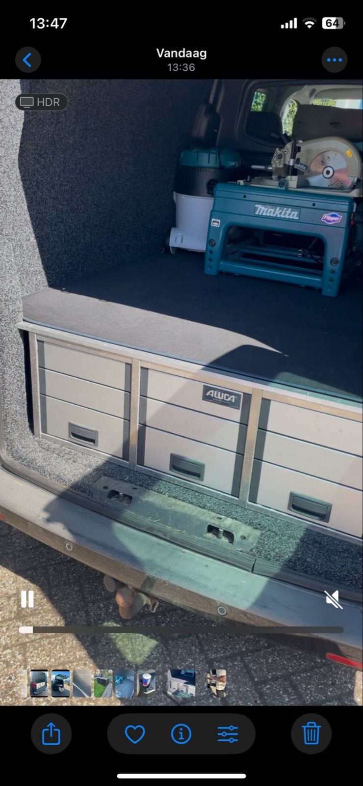 Aluca bedrijfswageninrichting VW Transporter, Gebruikt, Ophalen of Verzenden, Volkswagen, Voor