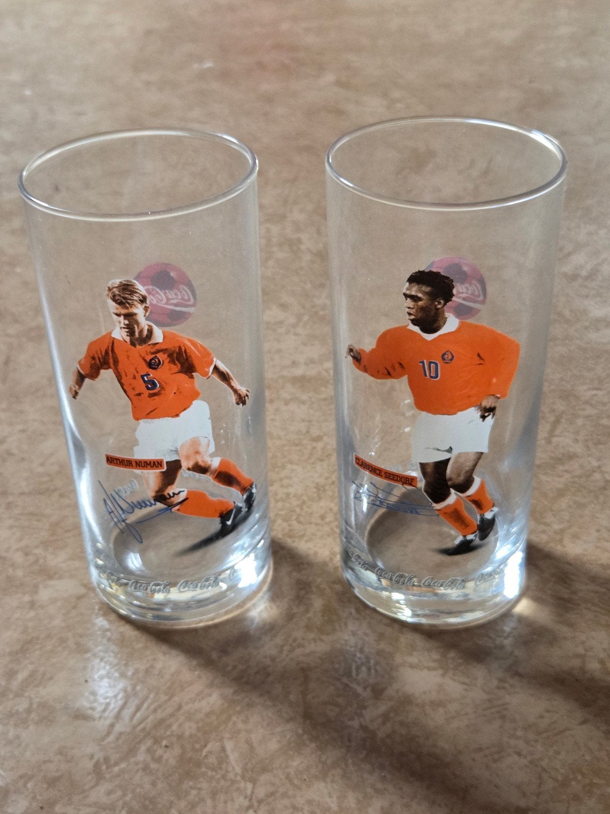 2 Coca Cola glazen - Numan & Seedorf, Ophalen of Verzenden, Gebruikt