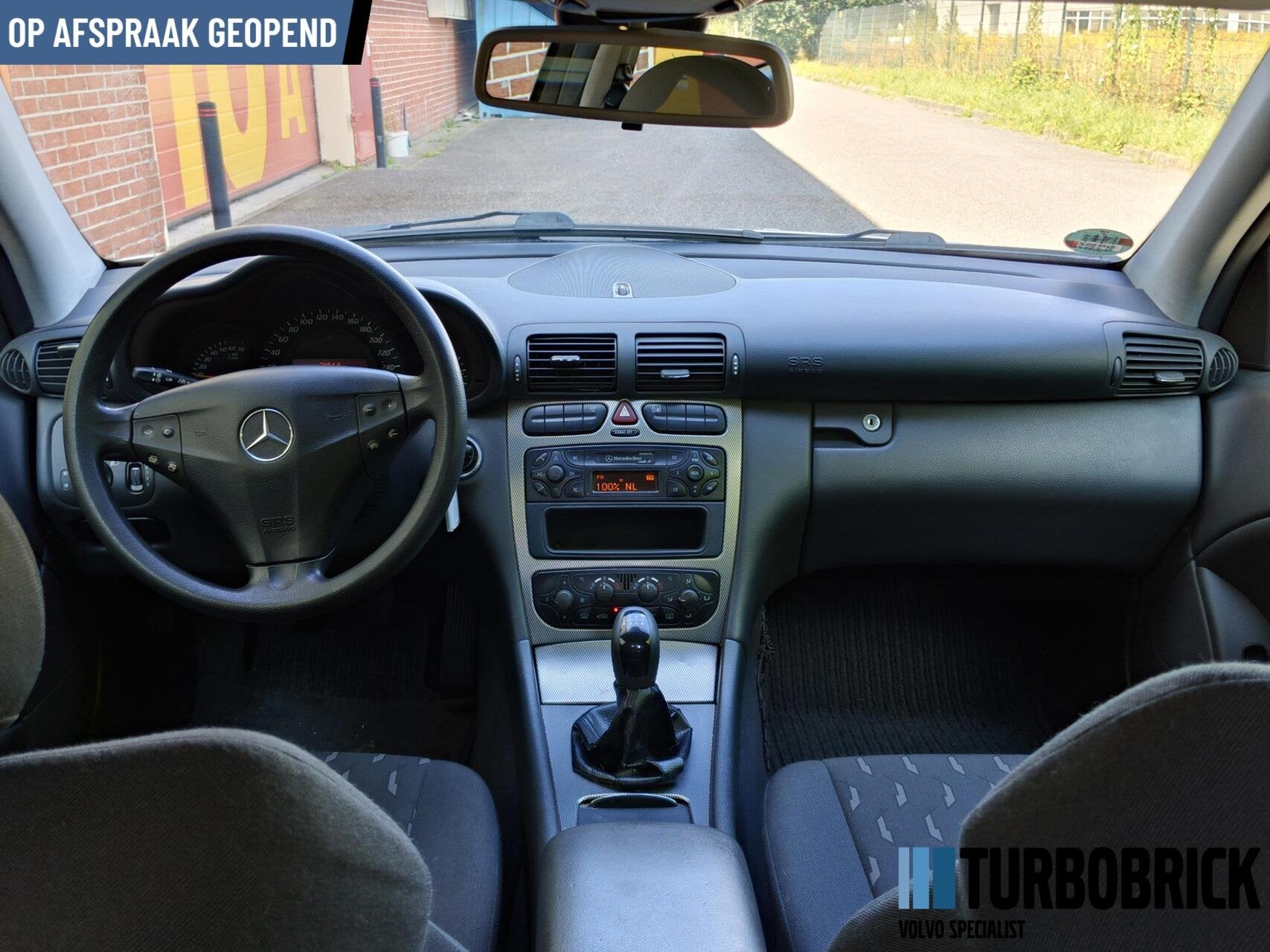 Mercedes C-klasse Sportcoupé 200k. |Weinig km | Clima | Cru, Gebruikt, Zwart, 4 cilinders, 4 stoelen