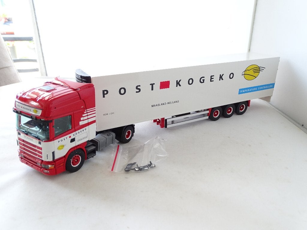 1/50 Tekno Scania Post Gogeko, Ophalen of Verzenden, Zo goed als nieuw, Bus of Vrachtwagen, Tekno
