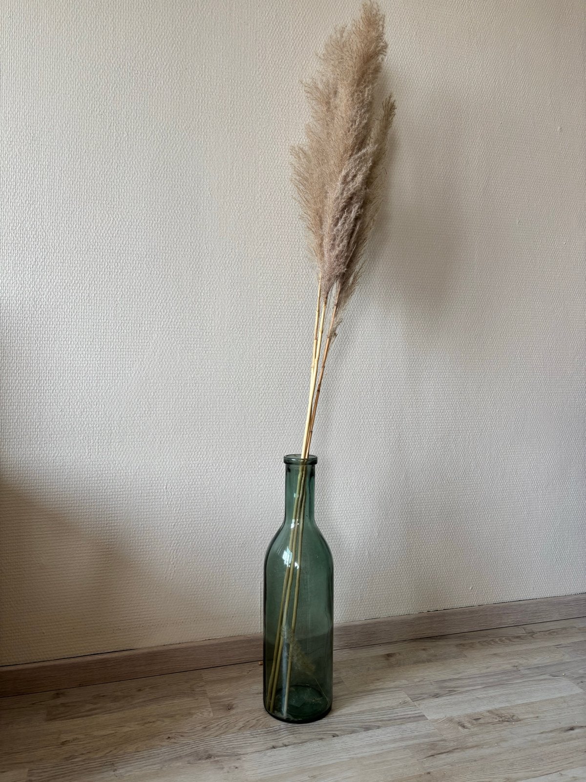 MICA Decoratie Vaas van Gerecycled Glas - 50 cm Hoog, Ophalen, Groen, Gerecycled glas, Glas