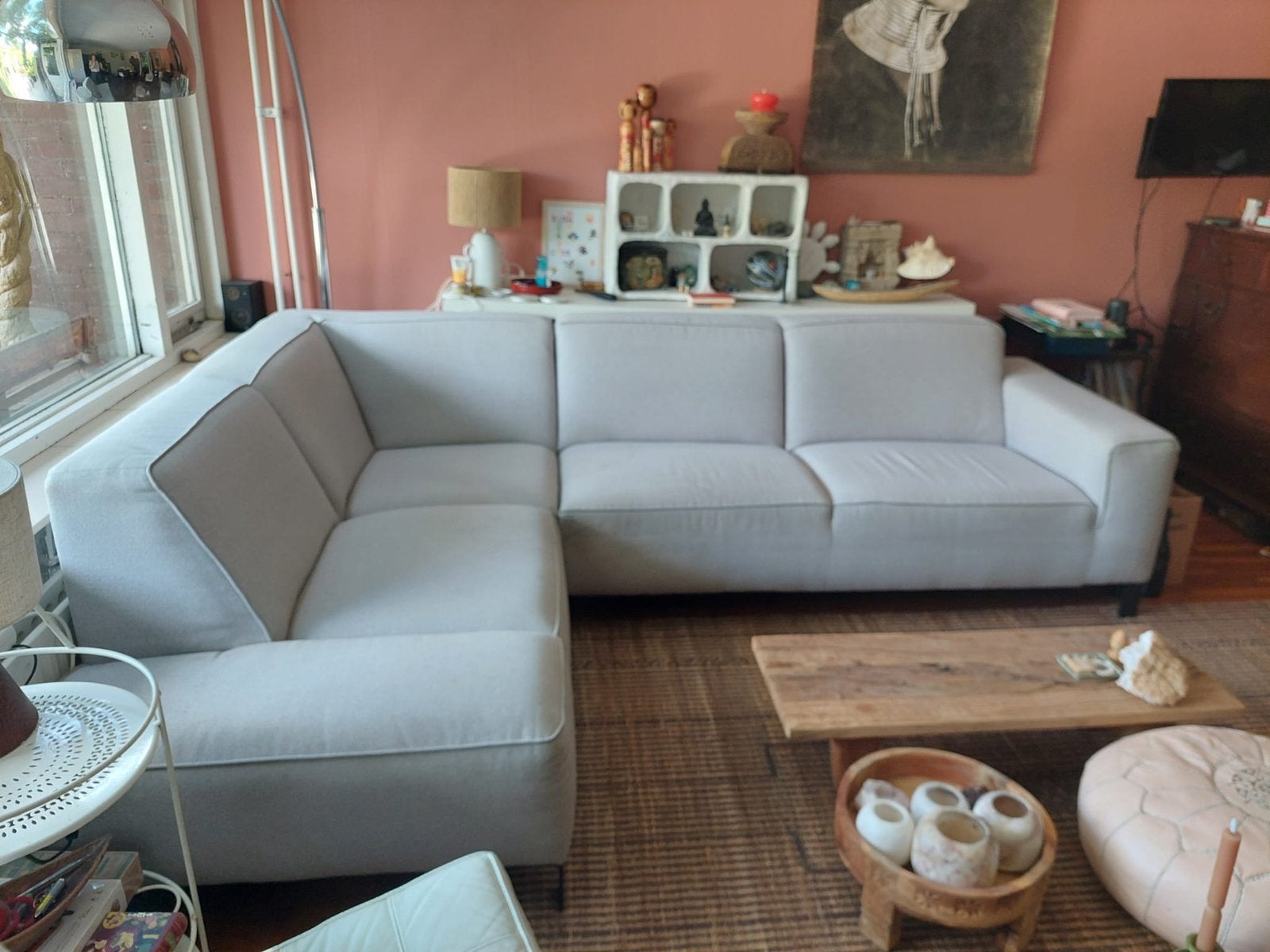 Lekkere loungebank, Ophalen of Verzenden, Gebruikt, Vierpersoons of meer