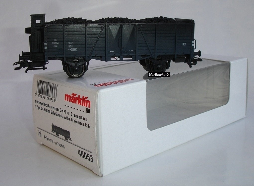 Märklin 46053 Open Hoge Boordwagen met remhokje NL !, Wisselstroom, Ophalen of Verzenden, NS, Märklin