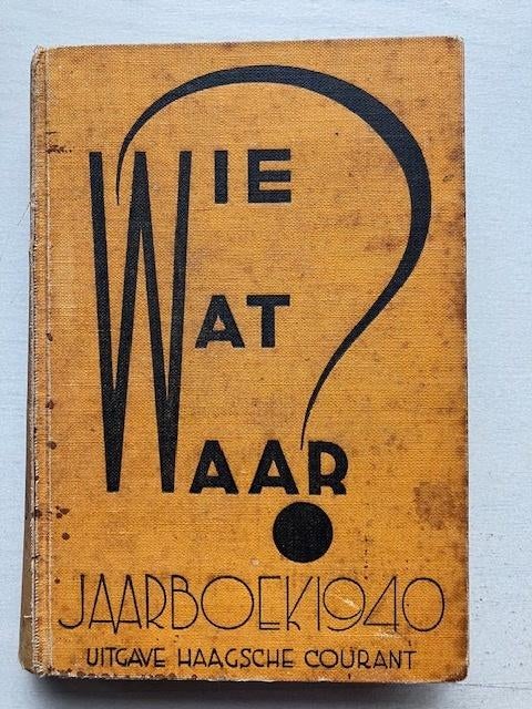 gids van 1940 Wie Wat Waar, Boeken, Ophalen of Verzenden, Gelezen