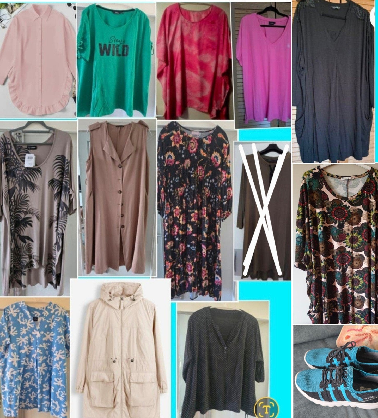 52 54 56 58 diverse grote maten va 2.50 tot 15 euro, Verzenden, Zo goed als nieuw, Zwart, Blouse of Tuniek