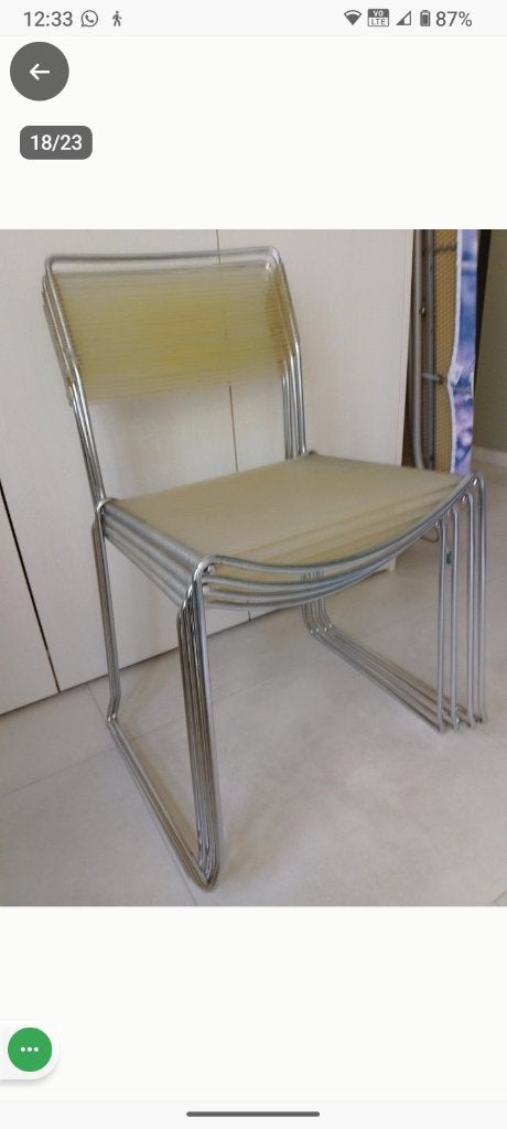 4 Italiaanse design stoelen, Ophalen, Overige kleuren, Vier, Modern tijdloos