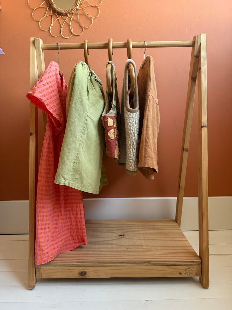 Houten Kledingrekje - Kinderkamer / Extra Opbergruimte, Ophalen, Gebruikt, Overige typen