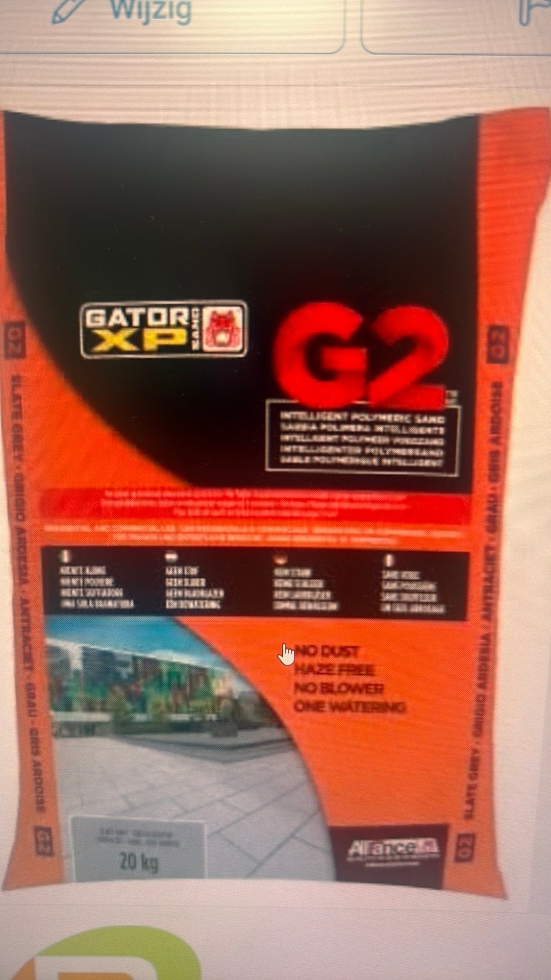 Voegzand Gator XP G2 div kleuren vanaf € 17,50 per zak, Tuin en Terras, Ophalen, Nieuw, Voegzand
