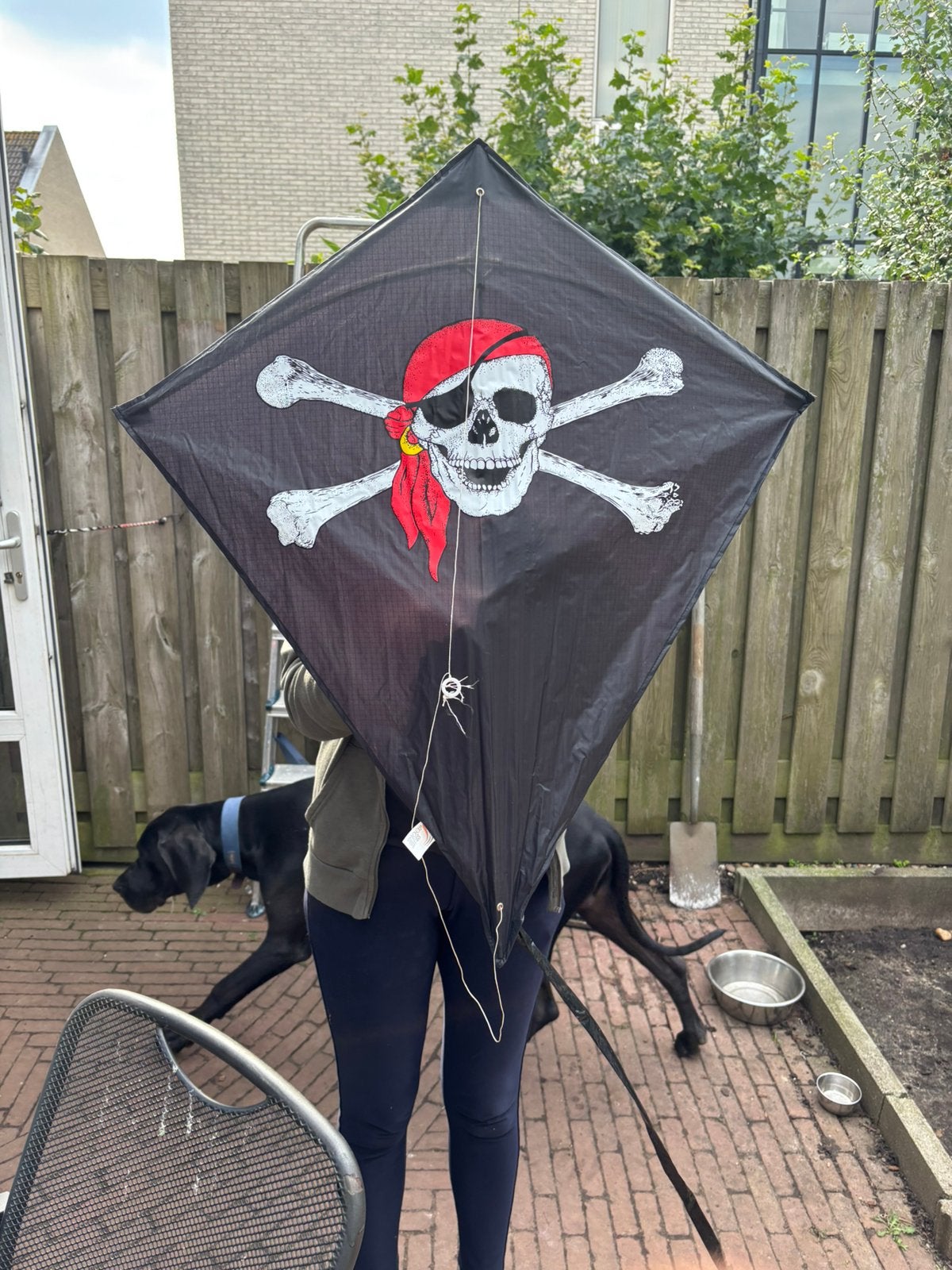 Piraat standaard vlieger, Sport en Fitness, Ophalen, Zo goed als nieuw, Eenlijns