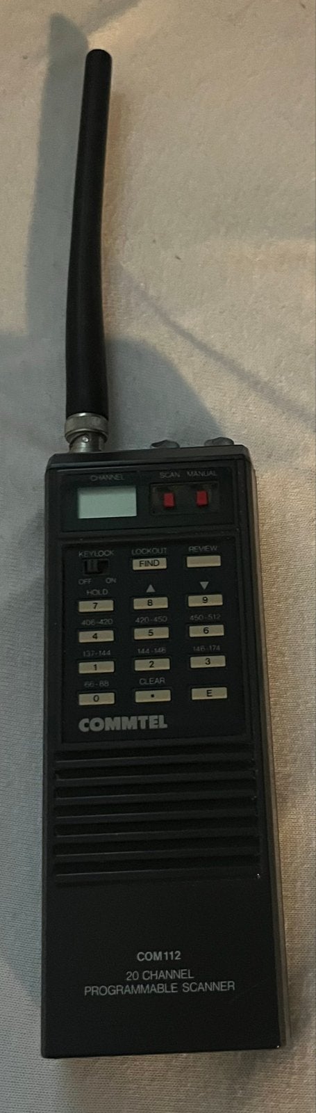 CommTel COM 112 20-kanaals programmeerbare scanner, Ophalen of Verzenden, Gebruikt, Minder dan 2 km, Portofoon of Walkie-talkie