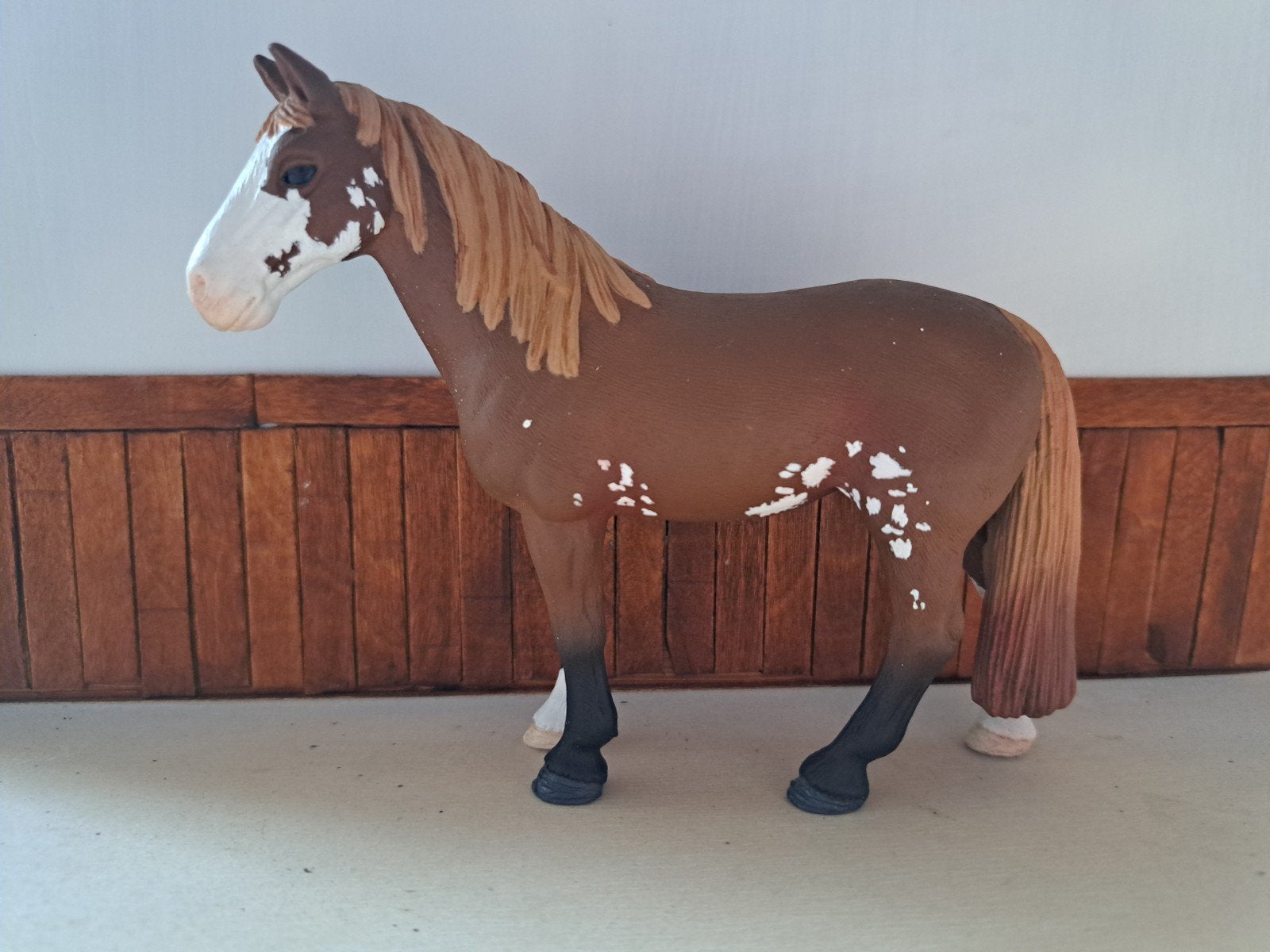 schleich repaint quarter horse tennessee walker ruin, Ophalen of Verzenden, Zo goed als nieuw, Paard, Beeldje of Figuurtje