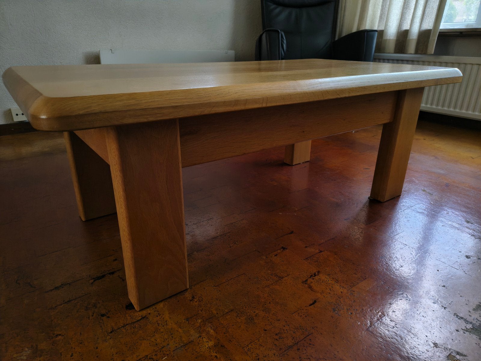 Salon tafel licht eiken, Huis en Inrichting, Tafels | Salontafels, Ophalen, 100 tot 150 cm, Eikenhout, 50 tot 100 cm