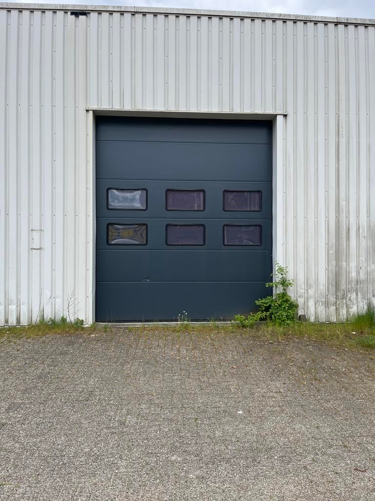 2 stuks overheaddeur 4x3,5m1 antraciet, Gebruikt, Garagedeur, Ophalen of Verzenden, Schuifdeur