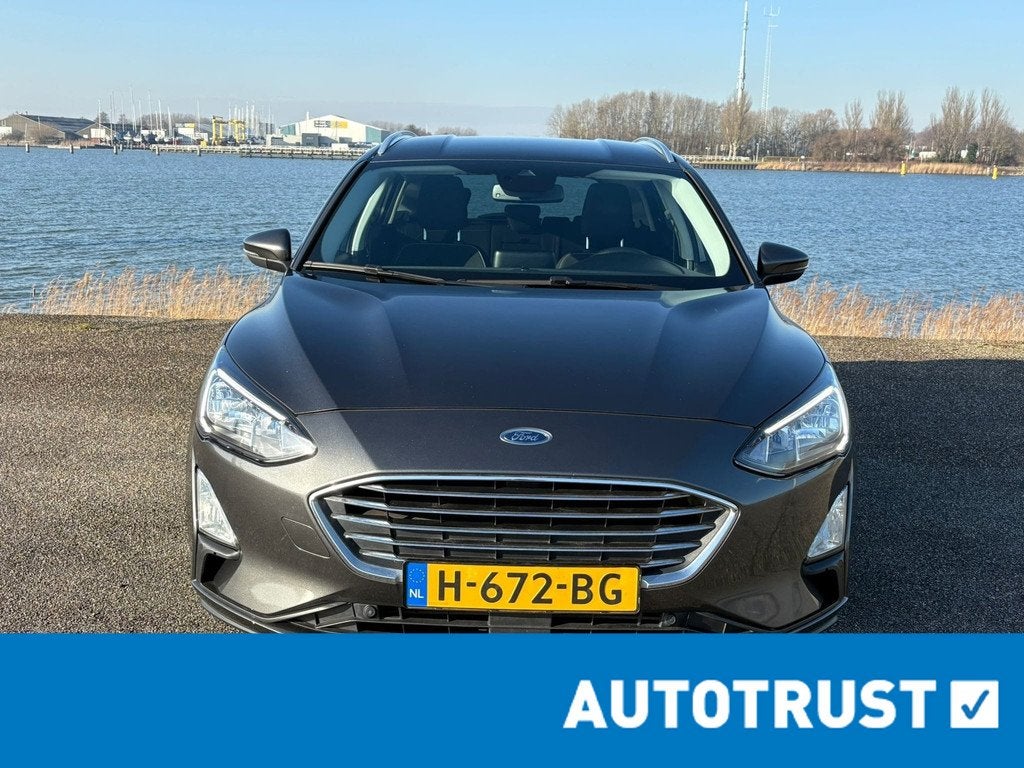 Ford Focus Wagon 1.0 EcoBoost Titanium Business/Aut/Clima/NL, Auto's, Ford, Gebruikt, Origineel Nederlands, 3 cilinders, Zilver of Grijs