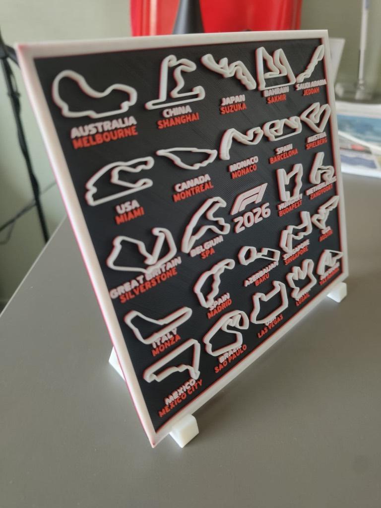 3D Printed F1 Calendar (2026), Ophalen, Zo goed als nieuw, 1:50 of kleiner, Diorama