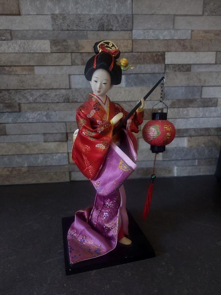 Vintage Geisha met Lampion, Ophalen