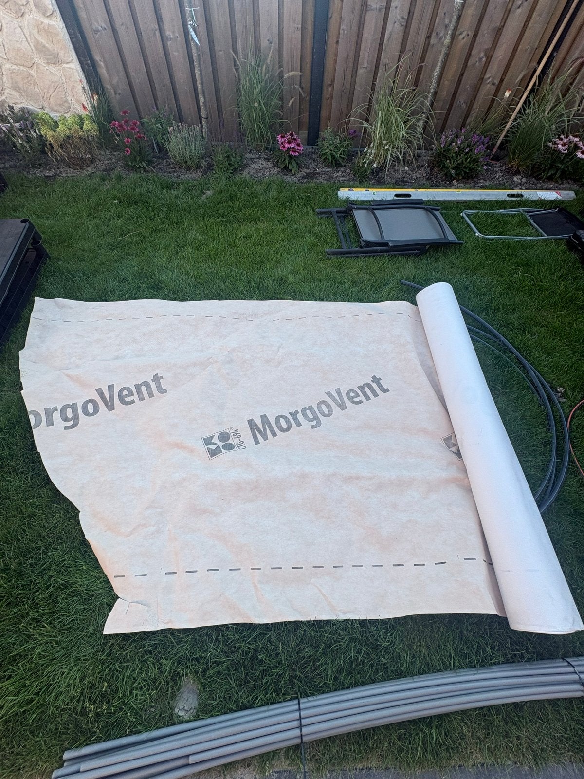 Dampdoorlatende folie Morgovent, 150cm x 43m, Minder dan 4 cm, Overige materialen, Ophalen of Verzenden, Zo goed als nieuw
