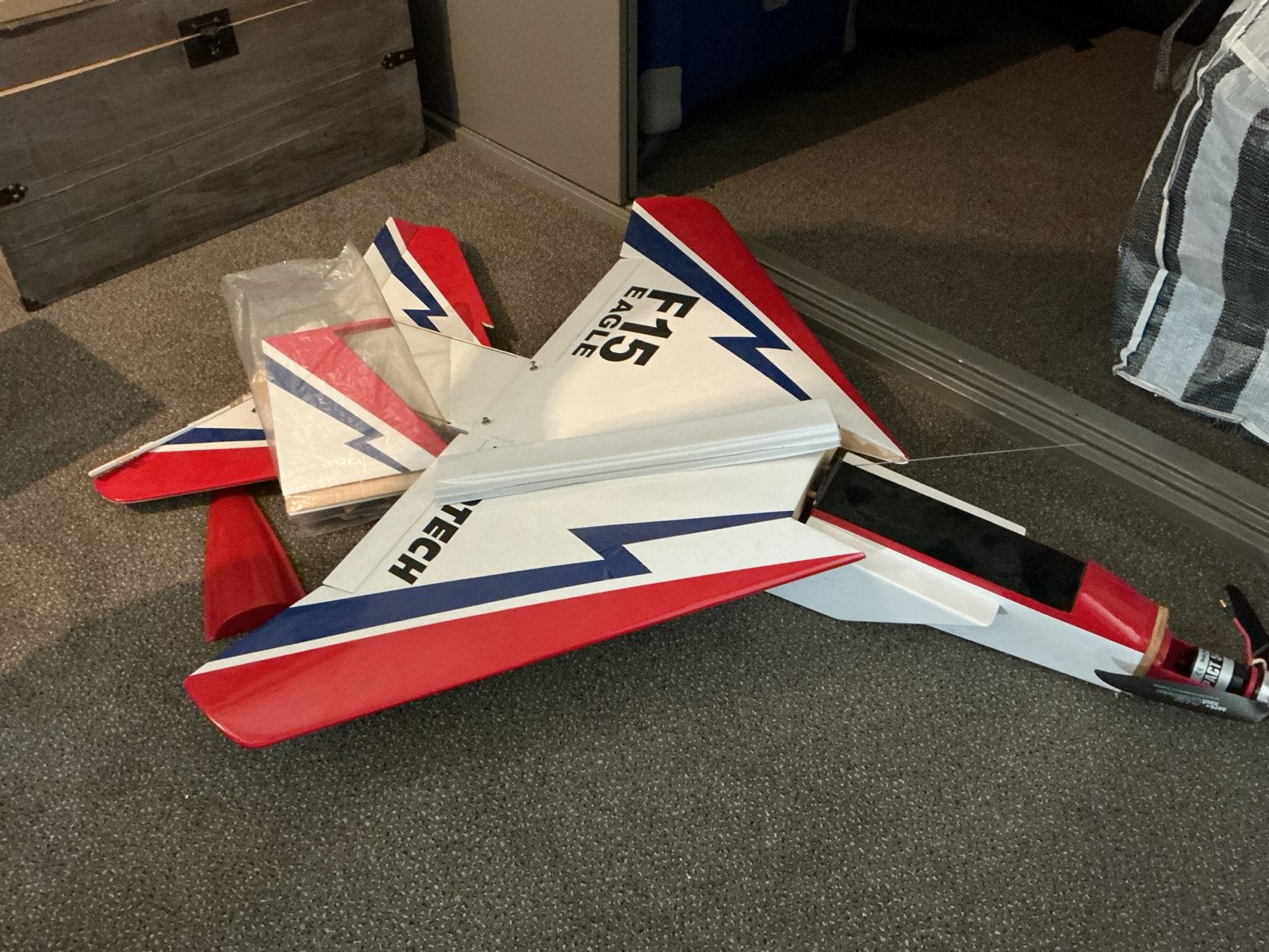 RC Vliegtuig F-15 Eagle - Onderdelen, Hobby en Vrije tijd, Ophalen, Elektro