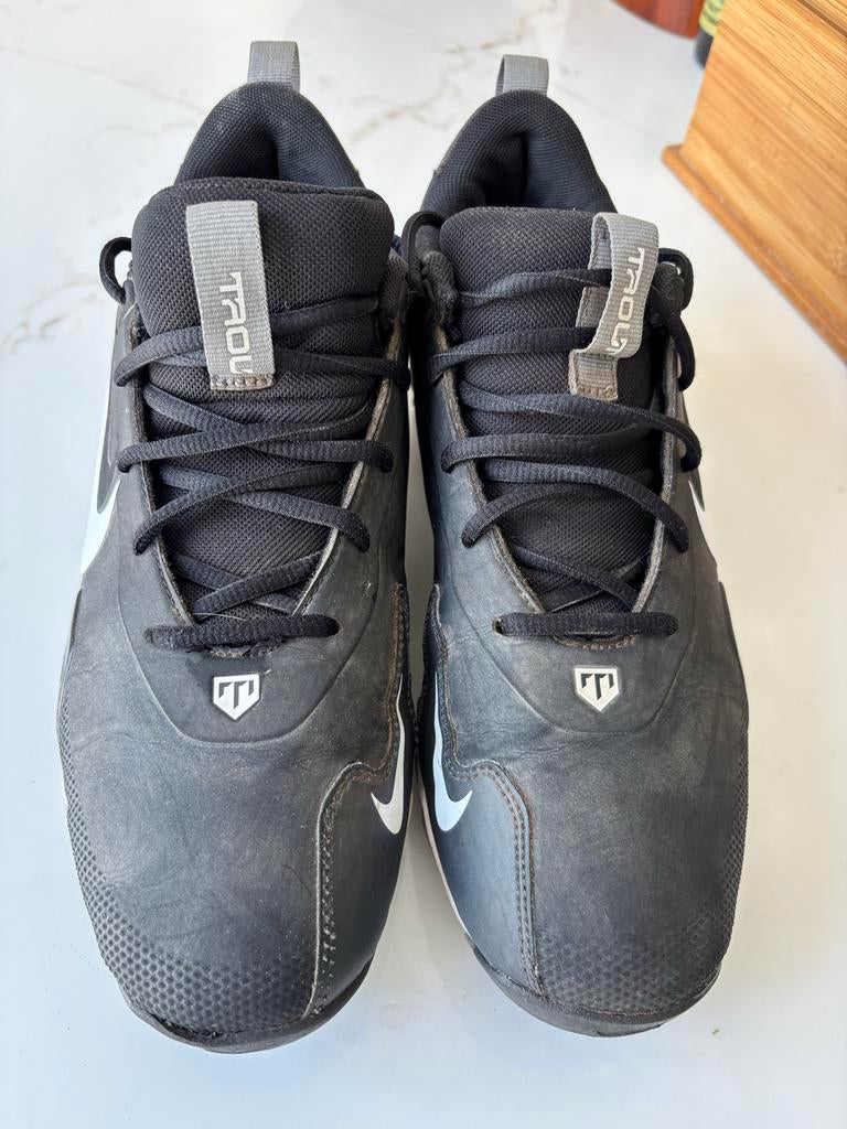 Nike Trout honkbalschoenen - Zwart, Maat 42, kunststof spike, Ophalen of Verzenden, Gedragen, Sportschoenen, Zwart