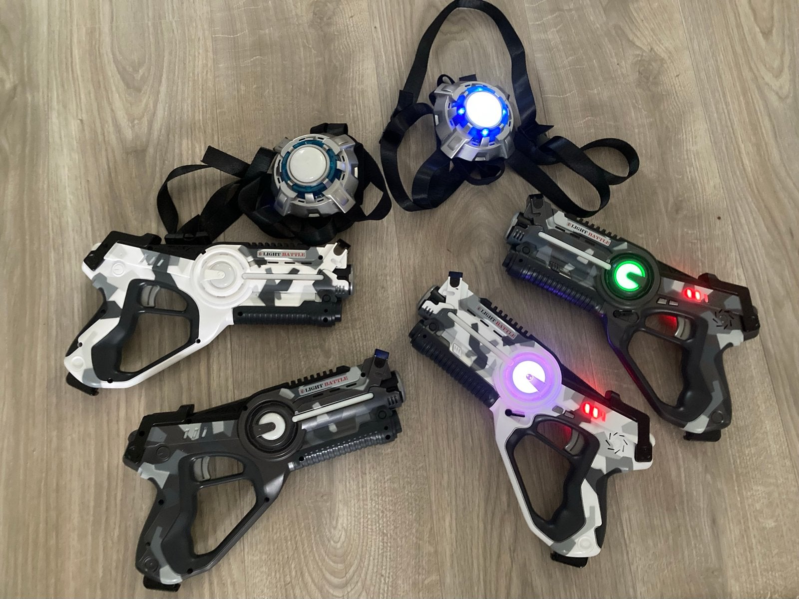 Light Battle Active Lasergame Set - 4 Pistolen en Vests, Kinderen en Baby's, Ophalen of Verzenden, Gebruikt