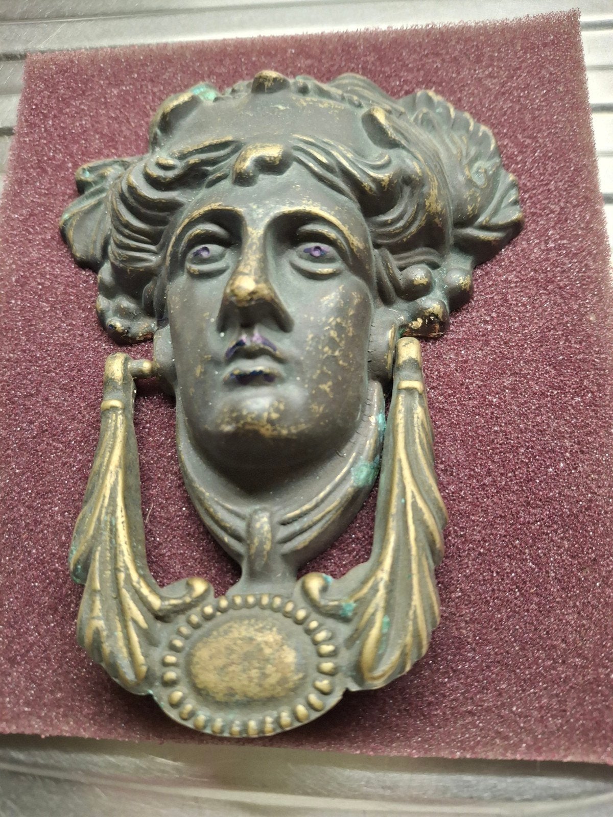 Bronzen  deurklopper 16 cm, Ophalen of Verzenden