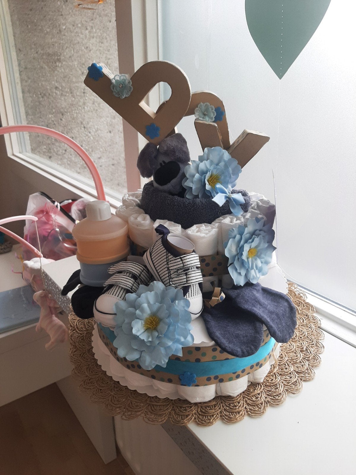 Kraam cadeau jongen, Ophalen