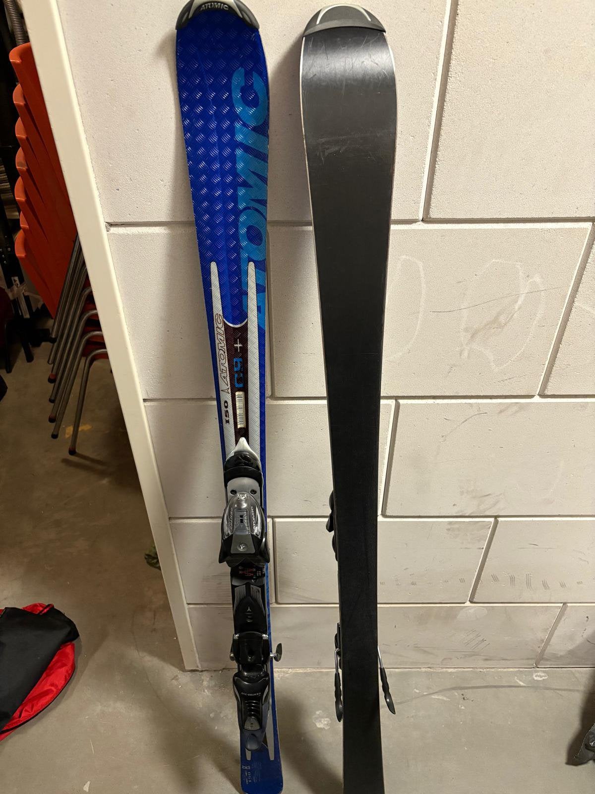 Vintage skies met bijpassende skistokken, Ophalen, Stokken, Overige merken