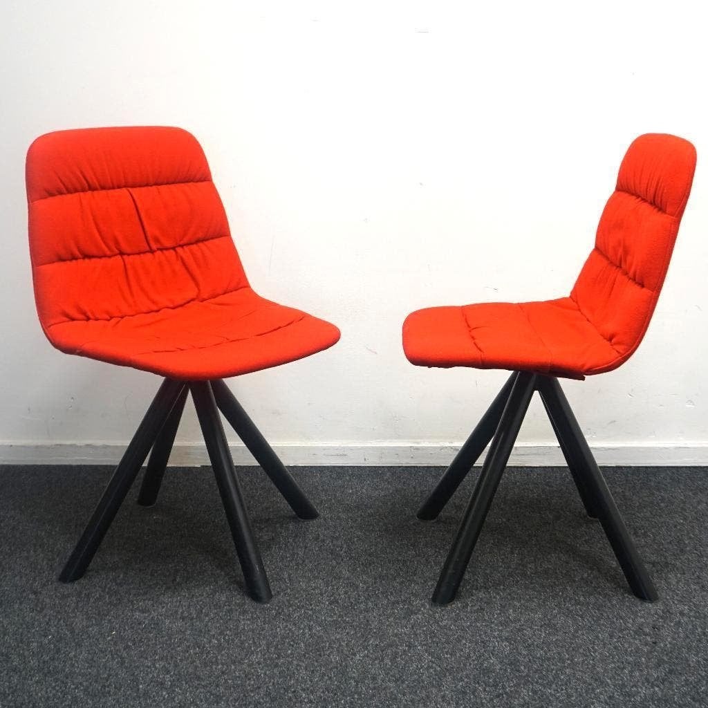 Viccarbe Maarten Soft Upholstery Design Stoelen | Rood