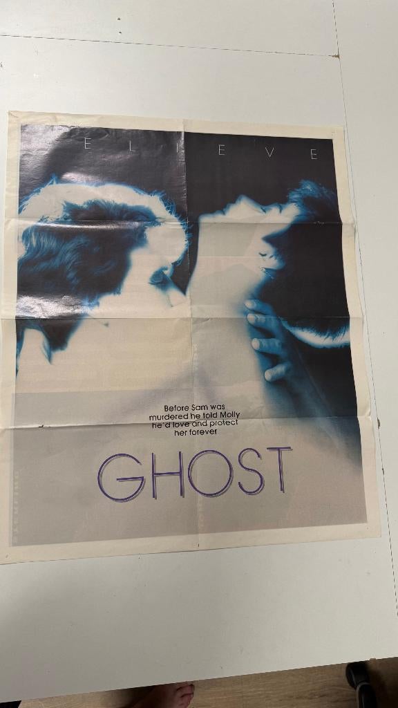 poster ghost, Ophalen of Verzenden, A1 t/m A3, Film en Tv, Rechthoekig Staand