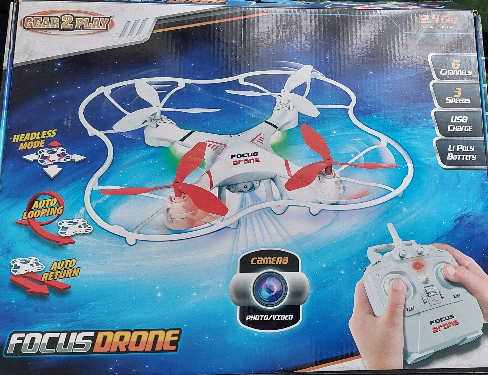 2x defecte Focus Drone voor onderdelen of ombouwers, Ophalen
