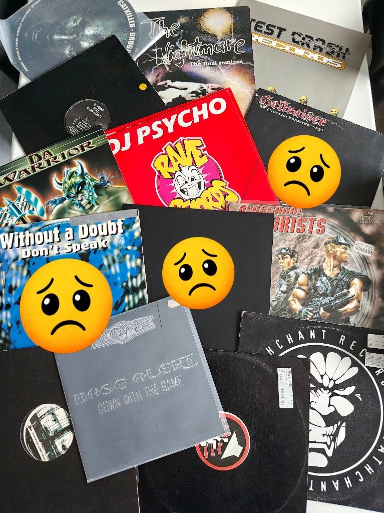 11 st. Hardcore platen, Ophalen of Verzenden, Gebruikt, Overige formaten, Hardcore