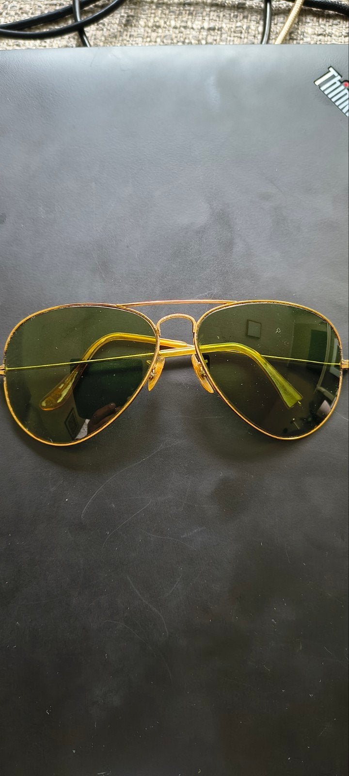 Ray-Ban Aviator Zonnebril vintage, Gebruikt, Zonnebril, Ophalen of Verzenden, Ray-Ban