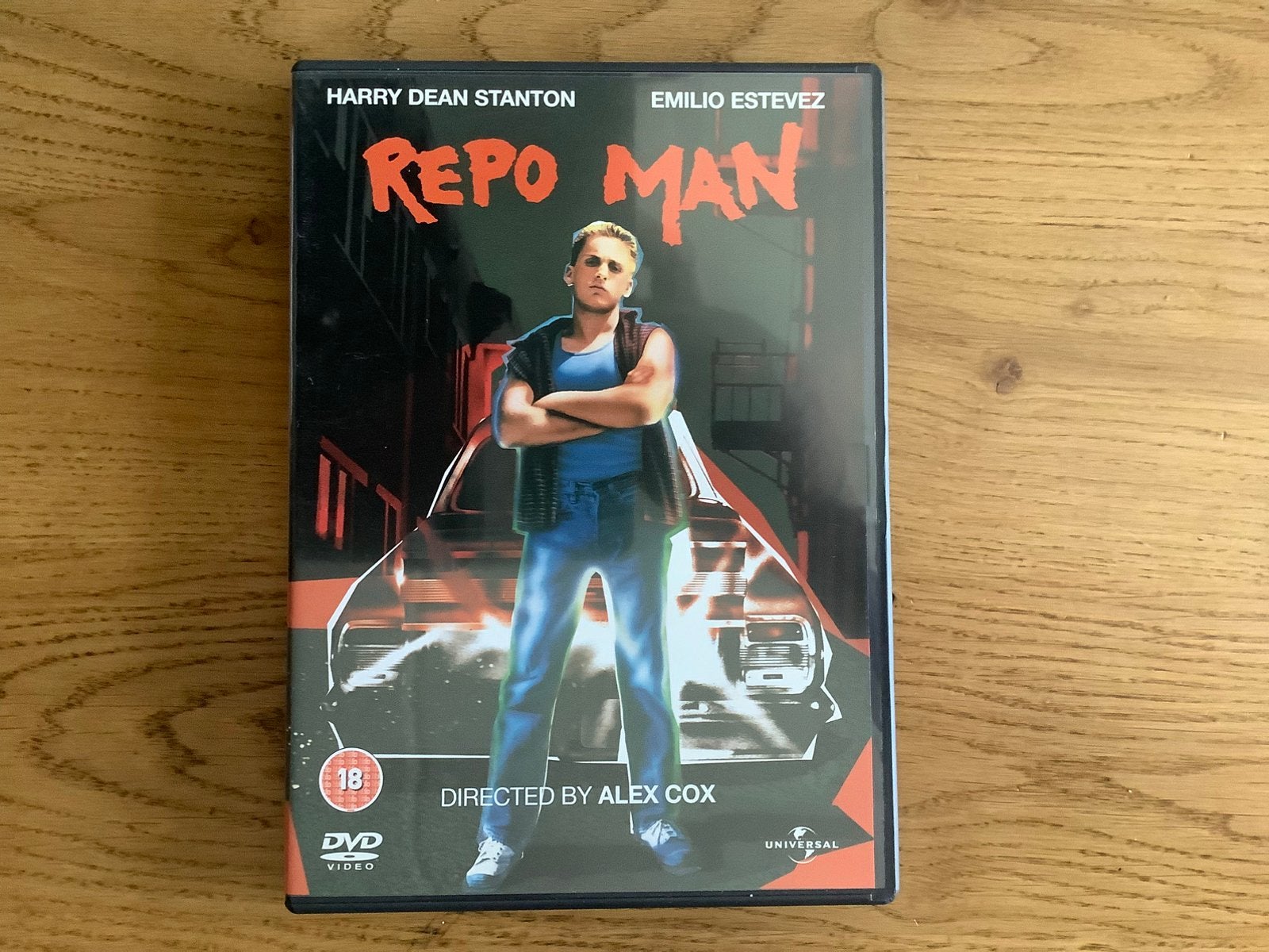 1). REPO MAN met Emilio Estevez en Harry Dean Stanton., Ophalen of Verzenden, 1980 tot heden, Zo goed als nieuw