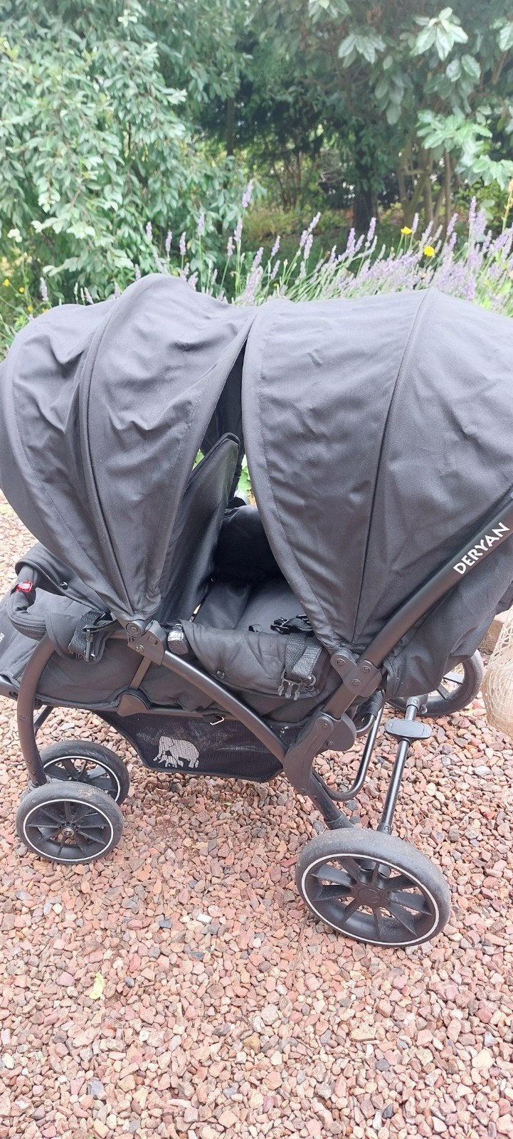 Deryan duo buggy, Kinderen en Baby's, Tweelingen en Meerlingen, Ophalen, Zo goed als nieuw, Kinderwagen of Buggy