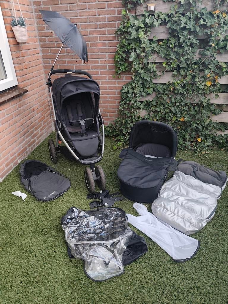 Maxi Cosi Mura Compleet - Kinderwagen met reiswieg, Kinderen en Baby's, Kinderwagens en Combinaties, Ophalen, Gebruikt, Verstelbare duwstang