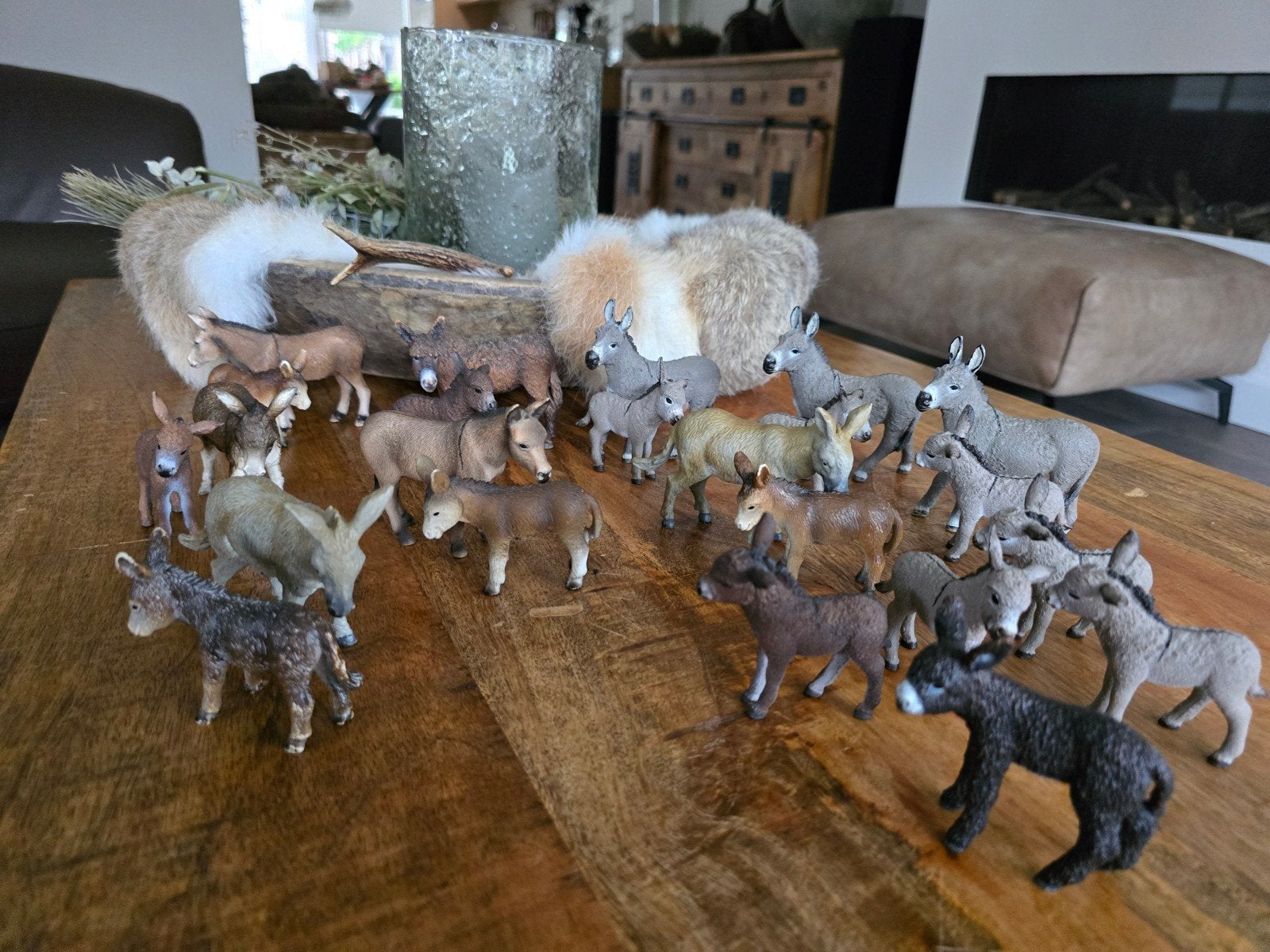schleich ezels, Verzamelen, Ophalen of Verzenden, Zo goed als nieuw, Paard, Beeldje of Figuurtje