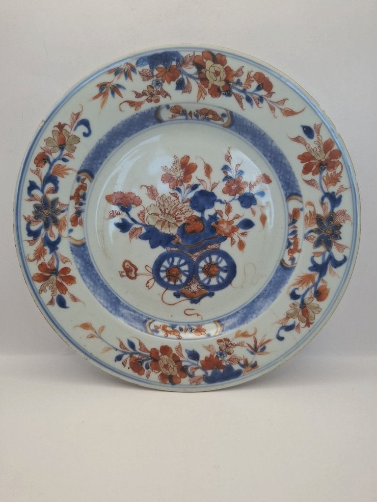 Topstuk: Chinees Imari Bord – 18e Eeuw (Kangxi) – Ø 23 cm, Ophalen of Verzenden