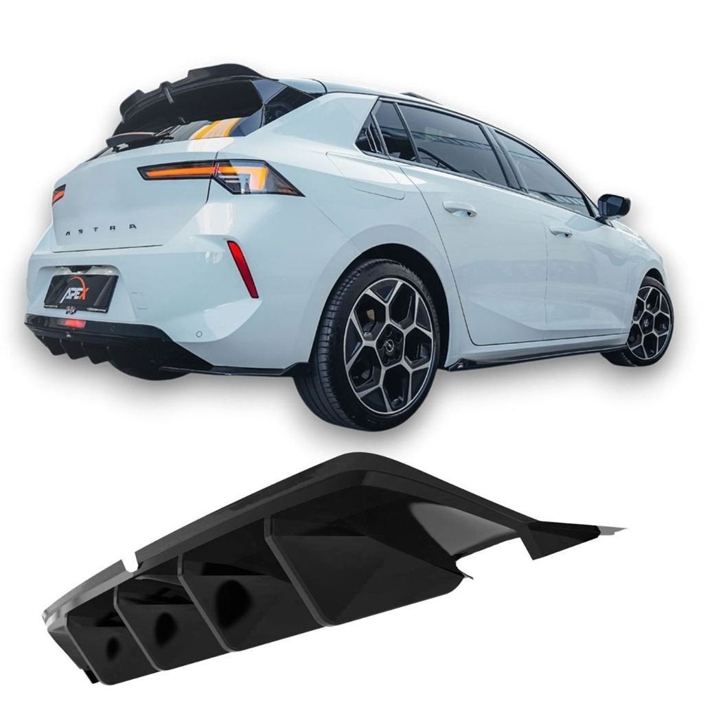 APEX Diffuser Geschikt voor Opel Astra L [2020+] glans Zwart