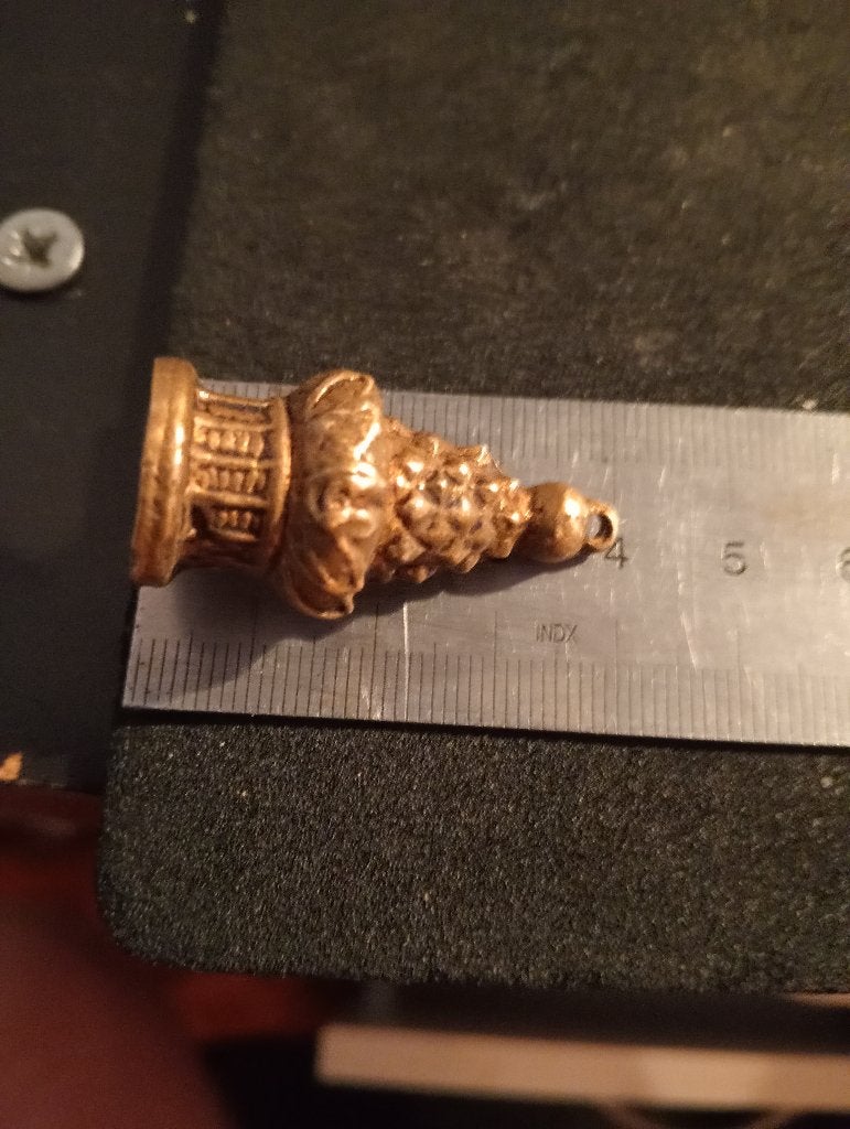 18/19eeuwse goud kleurige bewerkte Pommel, Ophalen of Verzenden