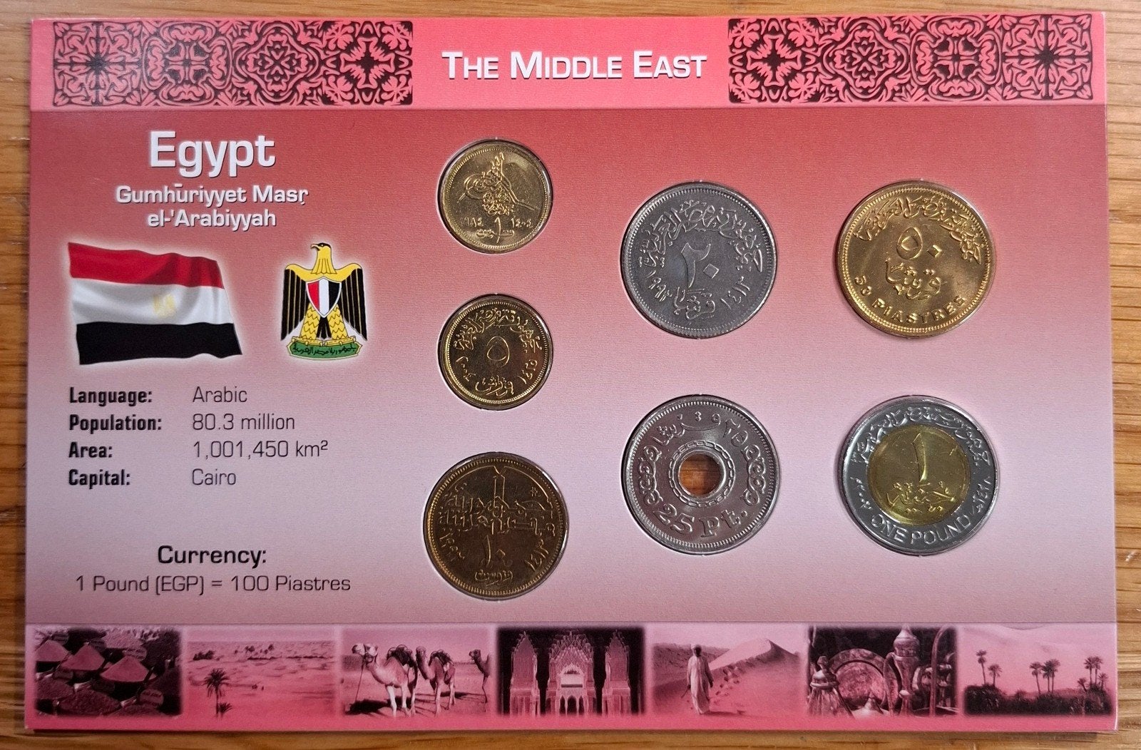 46# Coins of the World muntset Egypte, Ophalen of Verzenden, Midden-Oosten