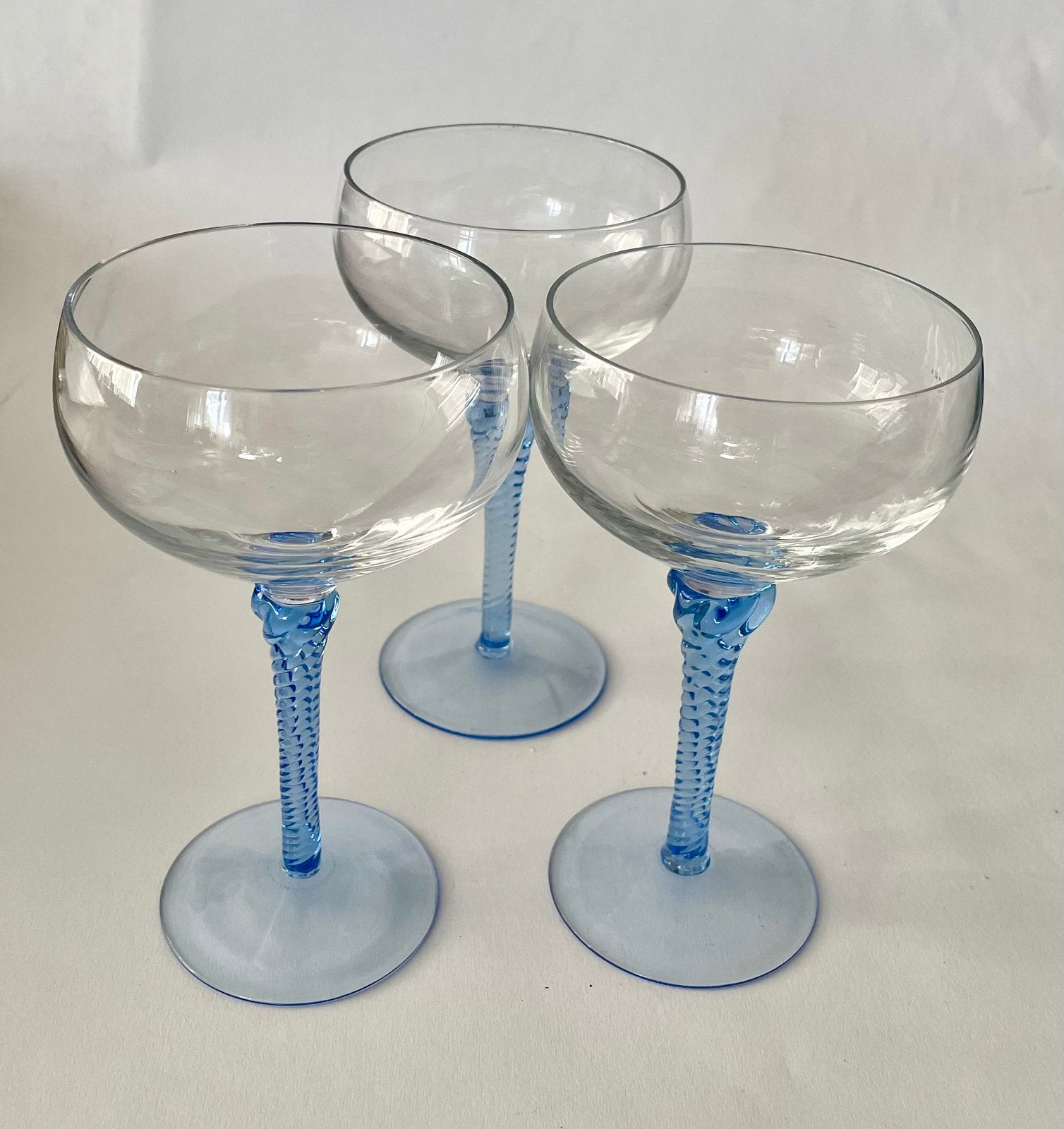Set van 3 vintage Murano / Boheems stijl glazen, Verzamelen, Ophalen, Zo goed als nieuw, Overige typen