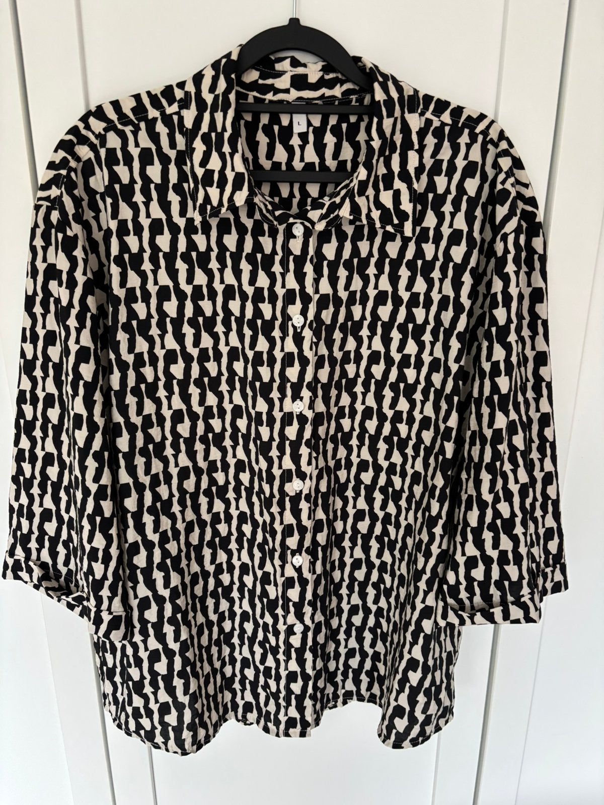 Hema blouse maat L, Ophalen of Verzenden, Zo goed als nieuw, Maat 38/40 (M), Zwart